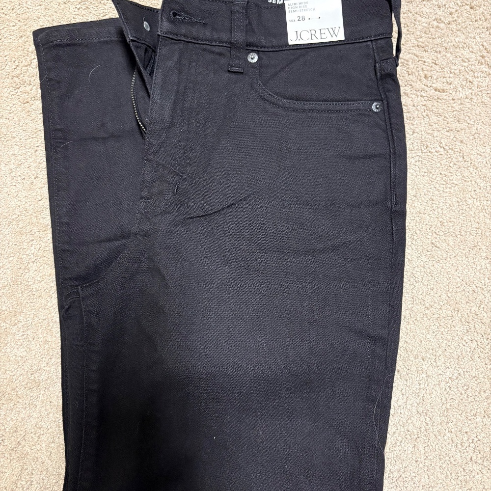 J. Crew Slim-Wide High Rise Semi-Stretch 28 - Picture 8 of 8